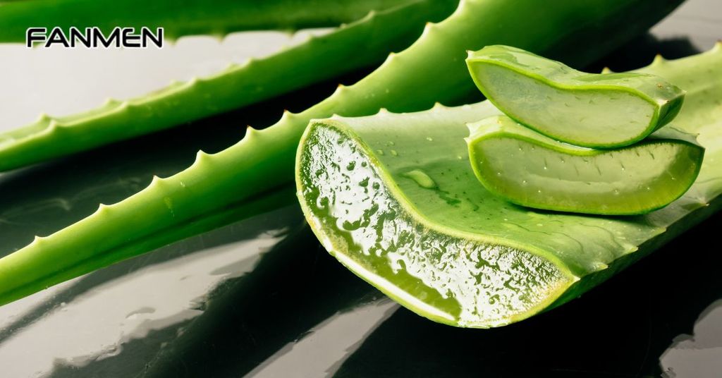 Đắp mặt nạ nha đam