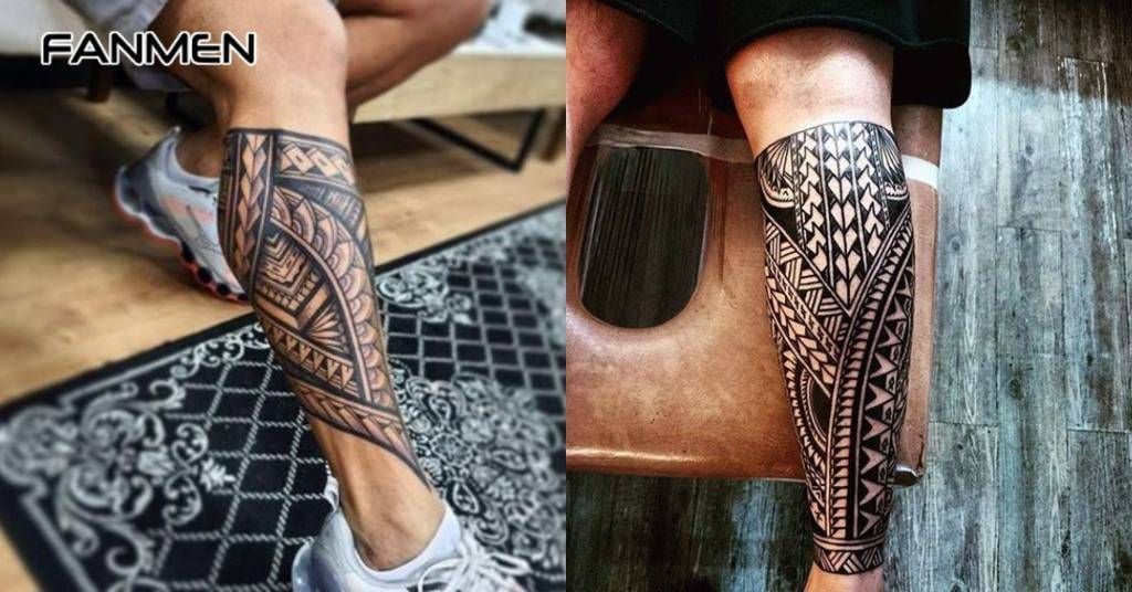 Tribal Leg Tattoo 1