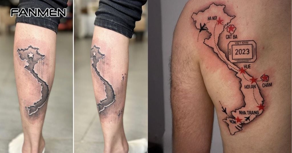 Lưu ý khi xăm hình bản đồ Việt Nam