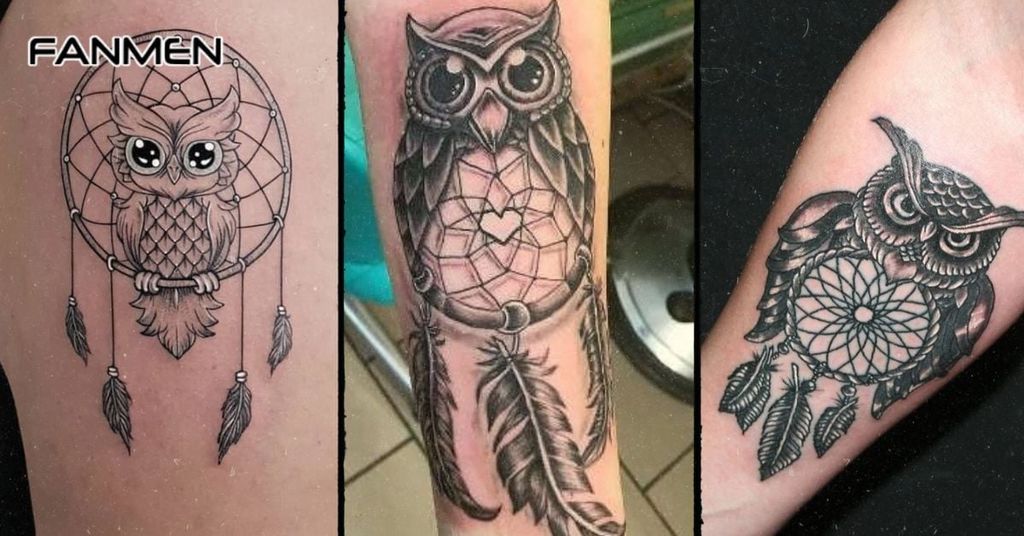 Hình xăm Dreamcatcher cho nam ở chân mẫu 5