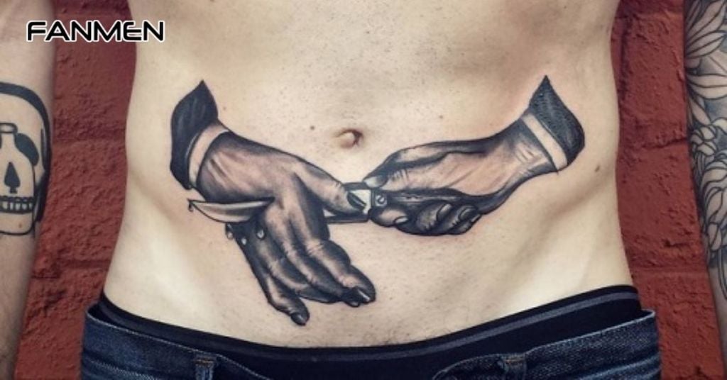 hình xăm hình vùng kín cho nam ngầu