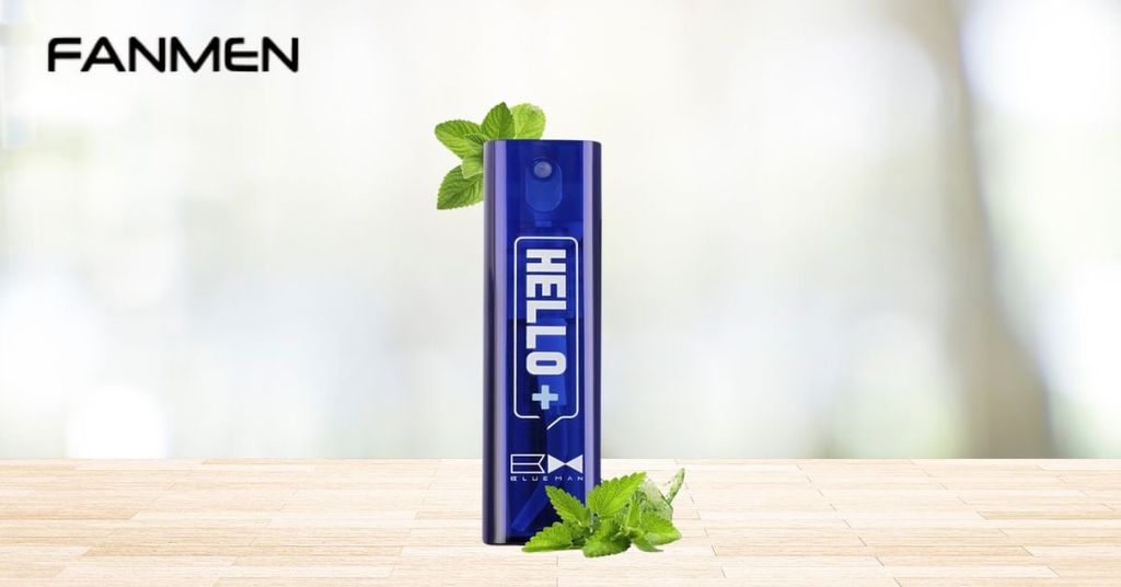 Chai xịt thơm miệng bạc hà, thơm miệng Blueman