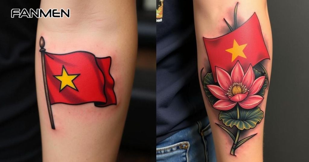 Ý nghĩa và vị trí của hình xăm lá cờ Việt Nam