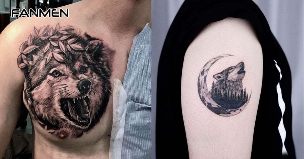 Hình Xăm Sói Đẹp Cho Nam